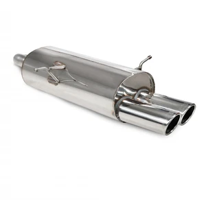 BMW E46 320/325/330 00-06 Scorpion Silenziatore Posteriore Scarico S/S Lucido Punta Monaco - Foto 1 di 7