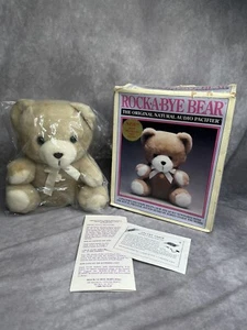 Rock A Bye Bear Womb Plush VTG 1989 White Noise Nursery Baby Original Box Works - Picture 1 of 17