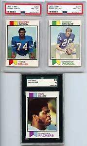 1973 Topps 3 Karten Gruppen Lot alle bewertet inkl. Green, Bryant und Ellis - Bild 1 von 2