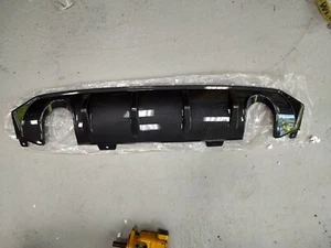 Carbon Fiber Look Rear Bumper Diffuser Lip, Dual Exhaust, Unknown Make/Model - Bild 1 von 8