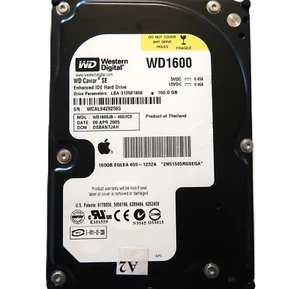 WD WD1600JB-40GVC0 DSBANTJAH Thailand (WCAL) 160gb 3.5" IDE/ATA HDD 04/2005 - Picture 1 of 1