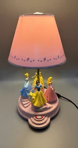 Disney Princess Animated Talking Spinning Lamp Cinderella/SnowWhite/Belle/Aurora - Picture 1 of 13