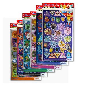 Pokemon Holo Sticker Sheet Set  6 Pack - Over 180 Stickers New F/S From Japan - Picture 1 of 9