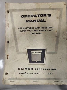 Manuale Operatori Oliver Super 77 e Super 88 - Foto 1 di 5