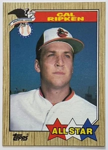 CAL RIPKEN JR., 1987 TOPPS "ALL-STAR" CARD, BALTIMORE ORIOLES LEGEND ! - Picture 1 of 1
