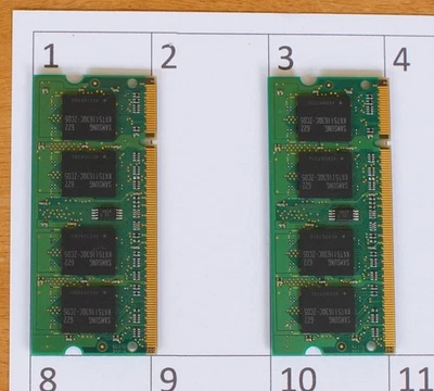 Lot of 2x Samsung Memory Genuine DDR2 512MB 2Rx 16 PC2-4200S-444-12-A3 - Image 1 of 2
