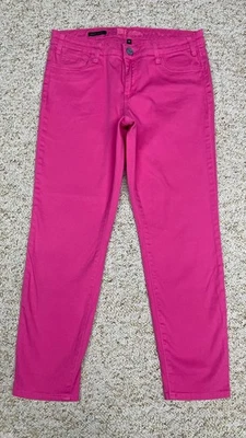 Kut Jeans Women's sz 10 Marilyn Skinny Ankle Mid Rise Denim Stretch Pink (32x27) - Image 1 of 4