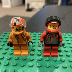 2002 Vintage Racer Driver 56 84 Lego 4587 Minifig Rac017 Rac016 Lot Retired Rare