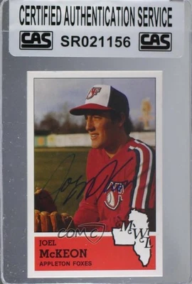 CAS Certified 1983 Fritsch Midwest League Stars of Tomorrow Joel McKeon Sealed - Image 1 of 2