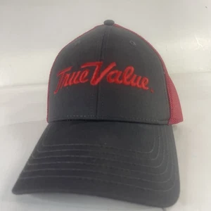 True Value 75th Anniversary Snapback Hat Gray Red mesh back - Picture 1 of 4