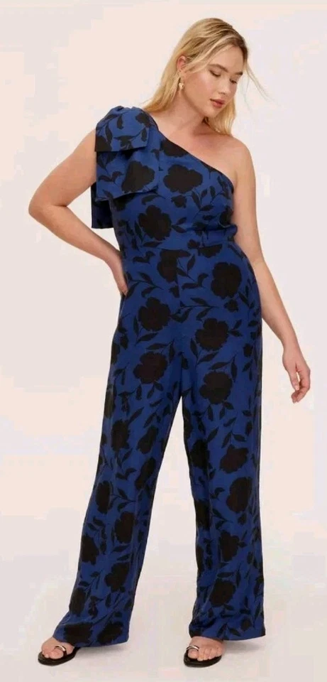 Kate Spade Target Women's Linen Blend One-Shoulder Jumpsuit Size 4 NWT - Image 1 of 4