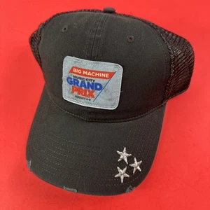 2023 Big Machine Music City Nashville Grand Prix Black Frayed Trucker Hat - Picture 1 of 6