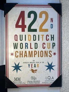 **NEW** Harry Potter Quidditch World Cup 19" X 13"Collector's Movie Wood Sign - Picture 1 of 2