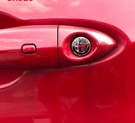 汽车门锁眼保护黑色贴纸适用于阿尔法罗密欧 Giulia Stelvio 147 159 — 第 1/3 张图片