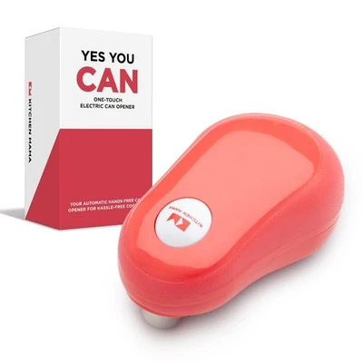 Abridor de latas eléctrico Kitchen Mama One Touch: parada automática, diseño ergonómico para S... Foto 1 de 4