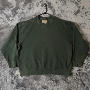Vintage L.L. Suéter Pullover Bean Verde Talla X-Grande Regular - Imagen 1 de 5