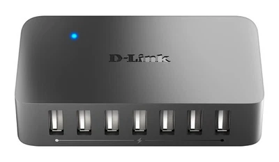 D-Link DUB-H7/B 7-Port USB 2.0 Hub - UK Version USB 7 in 1 - Image 1 of 4