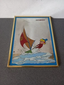 RARE VINTAGE PETIT MIROIR SPORT BILLY 1982 (23,5 CM X 17,5 CM) - Picture 1 of 8