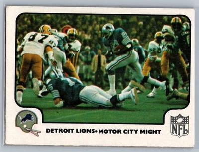 1977 Fleer Team Action #35 Motor City Might Detroit Lions - Image 1 of 2