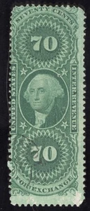 US Scott R65c Used 70c green Foreign Exchange Revenue Lot Z381 bhmstamps - Picture 1 of 2