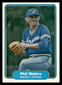 1982 Fleer #444 Phil Niekro Atlanta Braves Baseball card - Picture 1 of 2