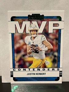 Tarjeta de fútbol americano Panini Contenders 2022 #MVP-JHE Justin Herbert MVP Esmeralda - Imagen 1 de 2