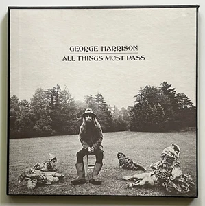 Vtg 70s GEORGE HARRISON Album ALL THINGS MUST PASS Vinyl 3Lp w POSTER OG NR MINT - Picture 1 of 9