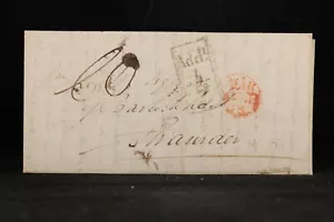 Scozia: Edimburgo 1816 Copertina Senza Timbro per Stranraer, Grande Scatola Nera Aggiungi 1/2 - Foto 1 di 6