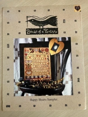 BIRDS OF A FEATHER Happy Hearts Sampler SAM108 - Image 1 of 2