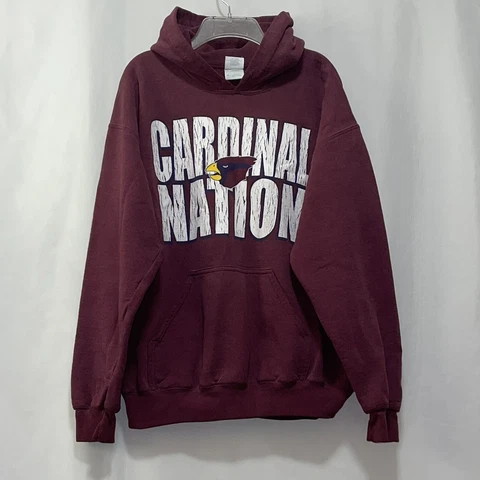 St Louis Cardinals hoodie womens size medium maroon guc e117 Cover