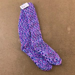 Sugar & Jade Teen Girls Size L/XL Colorful Moonlight Cozy Crew Socks NWT - Picture 1 of 5