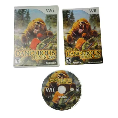 Cabela's Dangerous Hunts 2009 Video Game Rated T Activision Nintendo Wii - Image 1 of 4