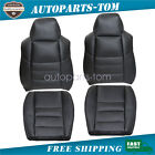 For 2002-2007 Ford F250 F350 Lariat Super Duty Front Leather Seat Cover Black