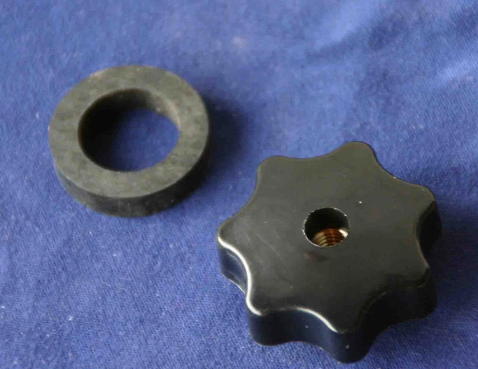 Simson Sterngriffmutter Schwarz incl. Gummi Schwalbe Star Habicht SR Sperber 011 - Bild 1 von 1