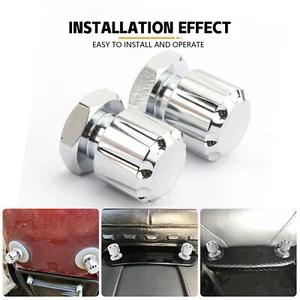 2x Tuercas de montaje de asiento solo para Harley Softail Fat Boy Touring Road Glide 1996-up - Imagen 1 de 11