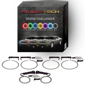 Kit de halo que cambia de color RGB para faros y luces antiniebla Dodge Challenger 08-13 - Imagen 1 de 11