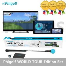 Phigolf WORLD TOUR Edition Set Home Smart Screen Golf Simulator Swing Trainer