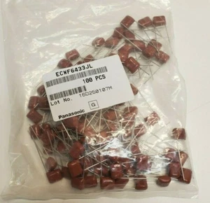 Condensador Panasonic 100 piezas por bolsa Panasonic ECWF6433JL ¡ENVÍO GRATUITO! - Imagen 1 de 3