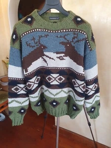 Frankonia Jagd Pullover Hirsch im Schnee Wolle Gr. M/L? - Bild 1 von 8