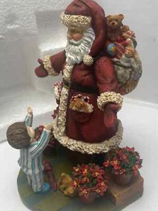 Warm Welcome Santa Sculpture Sherri Buck Baldwin 2001 1st Edition #16 Lang Wise - Picture 1 of 23