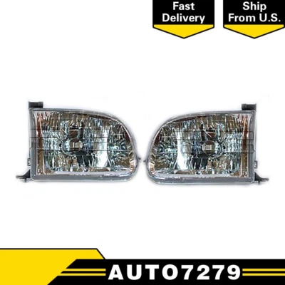 Kit de montaje de faros delanteros izquierdo derecho TYC para Tundra 2001 2002 2003 2004 Foto 1 de 4