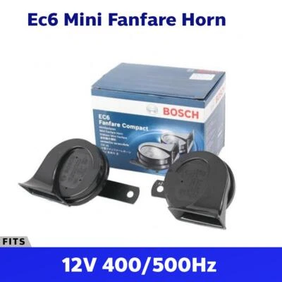 Bosch Universal Ec6 Mini Fanfare Horn Compact 12V 400/500Hz - Image 1 of 4