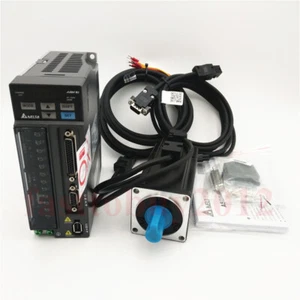 Delta 400W 220V 1.27NM Servo Motor Driver Kit Brake ECMA-C20604SS+ASD-B2-0421-B - Picture 1 of 12