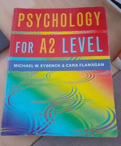 Psychology for A2 Level - M. W. Eysenck & C. Flanagan (Paperback Textbook, 2001) - Picture 1 of 4