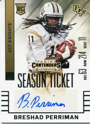 Breshad Perriman Autographed 2015 Panini Contenders Draft Picks Rookie Card - Image 1 of 2