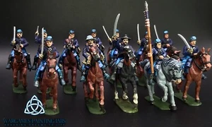 Bemalter kompletter Satz Union Cavalry Regiment American Civil Wargames - Bild 1 von 11
