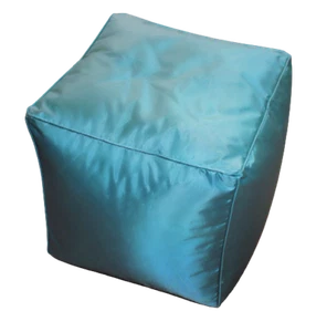 FILLED BEAN CUBE FOOTSTOOL / POUFFE / BEANBAG Splash-Proof, Wipe Clean Fabric - Picture 1 of 3