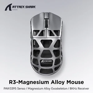 ATTACK SHARK R3 46g Wireless 8K Magnesium Alloy MouseSUPERLIGHT Mouse for Win11 - Picture 1 of 61
