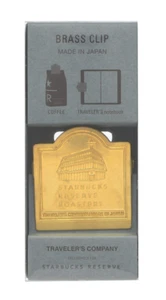 TRAVELER'S notebook Starbucks Reserve Roastery Tokyo Brass Clip Façade limited - Picture 1 of 9