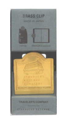 TRAVELER'S notebook Starbucks Reserve Roastery Tokyo Brass Clip Façade limited - Image 1 of 4